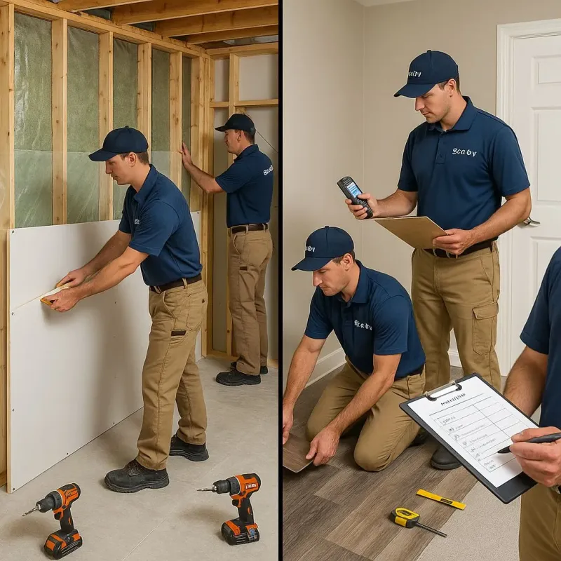 Repairs and Reconstruction process in Hallam, PA